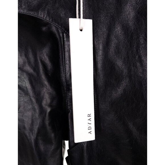 Adyar Leather Brace Trousers Size XL Mens Black NWT - Picture 10 of 16